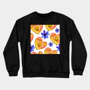 hearts and flowers Crewneck Sweatshirt